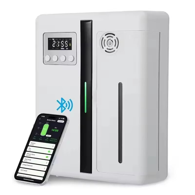 Room Fragrance Diffuser Wall Mounted Hotel Air Freshener Bluetooth Flavoring Diffuser for Essential Oil Electric Smell for Home