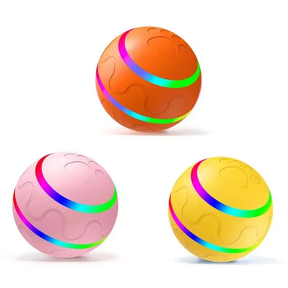 Dynamic Remote-Controlled LED Interactive Chew-Resistant Ball Toy for Energetic Puppies, Waterproof & Durable Design.