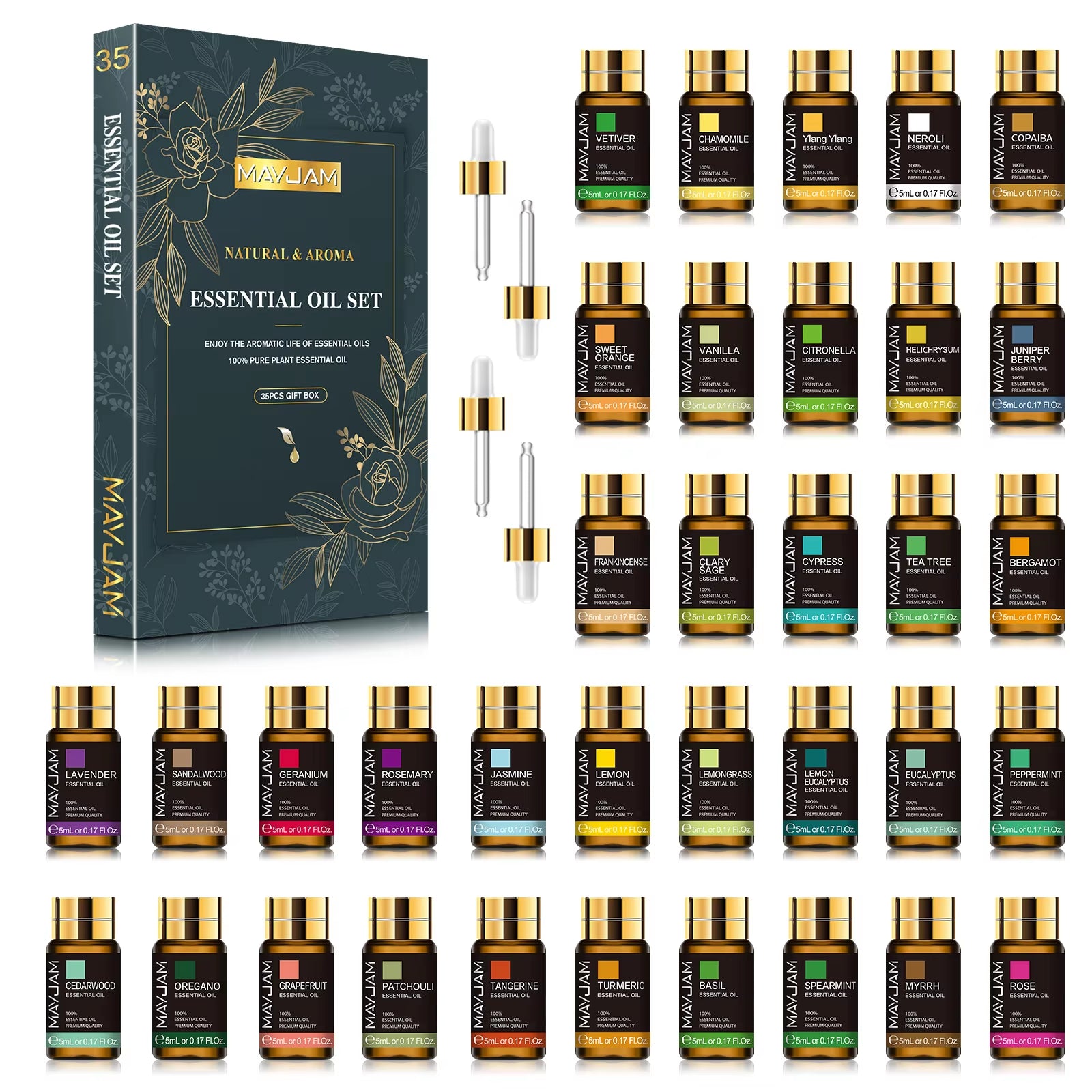 35Pcs/Set Essential Oils for Humidifier Diffuser Burner Scented Candle Soaps Air Freshener Fast Shipping